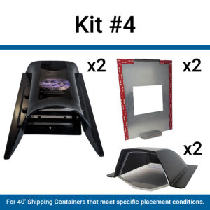 Kit #4: 2 Exhaust, 2 Side Wall Intake, 2 Back Wall Adapter